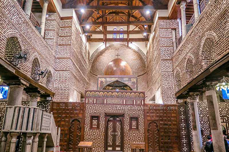 Coptic-Cairo-Church-of-Saints-Sergius-and-Bacchus-1 The Hanging Church in Egypt